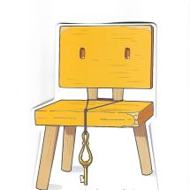 스즈메의 문단속 의자 모형전단 2023.3.8